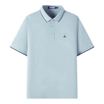 纳维凯尔小帆船男士冰丝Polo衫