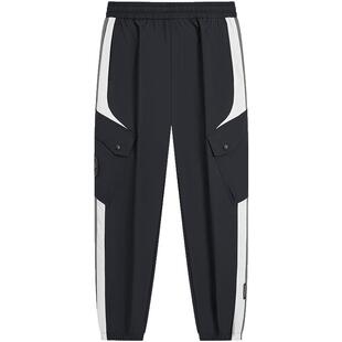 特步男运动裤2026春季新款梭织长裤休闲收口薄款裤子976329980477