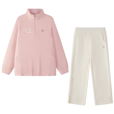 FILA斐乐针织长袖上衣+针织长裤