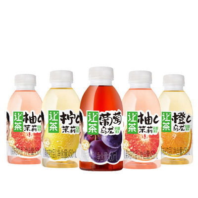 让茶无糖果茶饮料450ml*5瓶装