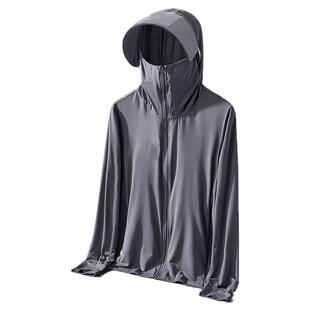 夏季干活穿的工作服薄款防晒衣女速干运动大码透气连帽衫钓鱼衣服