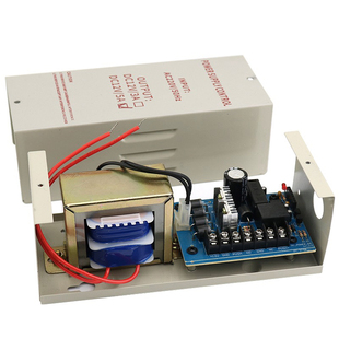 门禁电源控制器12V5A/3A稳压电源单门双门变压器门禁电源箱带延时