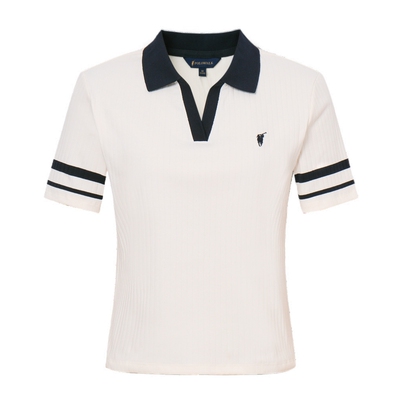 POLOWALK女式V领短袖POLO衫