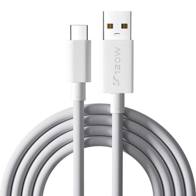 能适适用vivo快充线iQOO数据线200W闪充双Type-C接口120w正品x90PRO充电线原10/11Pro手机装专用neo7/8竞速版 - 白底图