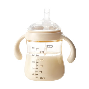IKV 大奶杯PPSU吸管杯奶瓶9个月1-2岁以上宝宝喝奶神器鸭嘴学饮杯