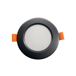 超亮黑色LED嵌入式筒灯防眩光铝材天花灯家用工程7.5孔9.5公分12