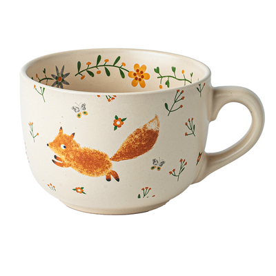 悠瓷创意大号燕麦杯马克杯