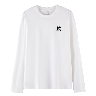 【一折专区】奥莱正品100%纯棉长袖T恤女春秋中长款遮屁股打底衫