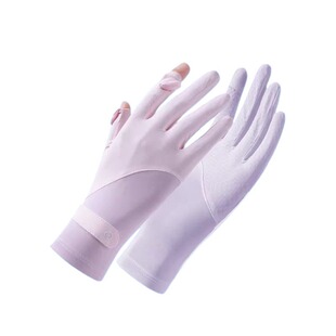 冰丝手套防晒防紫外线女夏季薄款开车骑行电动车用防滑袖套骑车