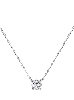 钛钢不掉色赵露思同款鼻屎钻锆石项链配饰女级感轻奢小众锁骨链