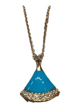 尚美铂爵18K金女扇子项链