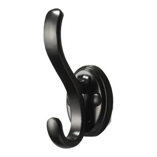挂衣钩黑色进门衣柜鞋柜浴室挂钩单个衣服衣帽钩单钩壁挂打孔两用