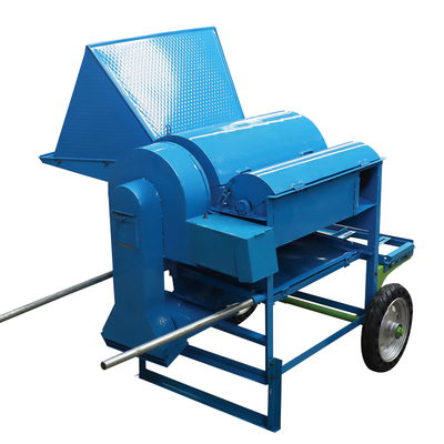 全喂入振动筛双滚筒油菜籽脱粒机