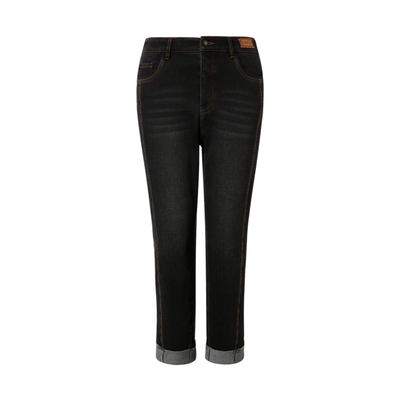 ELSEWHERE珂思卷边小脚牛仔裤