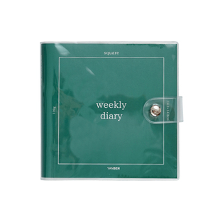 『言本文具』方形周计划本 八分格  可记一年便携月计划本封面防溅水笔记本子手账简约1202