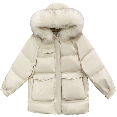 小款羽绒服女短款2025年新款韩版宽松显瘦时尚白鸭绒小个子厚外套