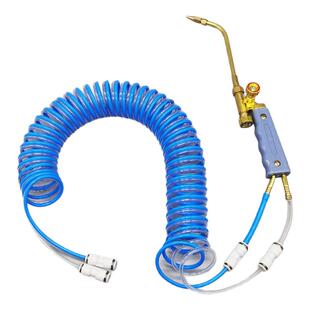 2升便携式焊炬弹簧管4mm快插气管燃氧气管气带气绳2L焊枪连接软管