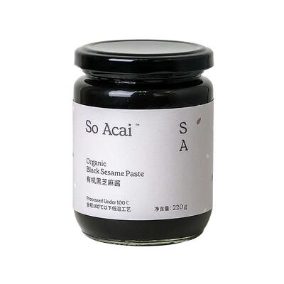 SOACAI纯有机黑芝麻酱低温工艺
