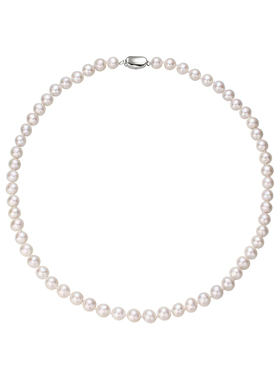 TRK极光天然淡水珍珠项链女S925银元宝扣小众设计感轻奢优雅项链