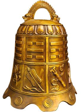 八卦钟纯铜铃铛八仙六字真言补角