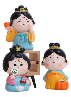 古风仕女工位装饰摆件