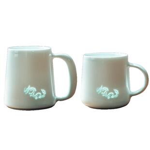 中国风龙年杯子伴手礼茶杯陶瓷马克杯咖啡杯办公室喝水杯家用带盖