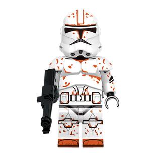 中国积木星球大战系列雄驹格雷上尉克隆士兵益智拼插儿童人仔玩具