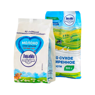 脱脂全脂纯牛奶粉俄罗斯原装进口柳宾斯基巴氏杀菌低卡高钙无蔗糖