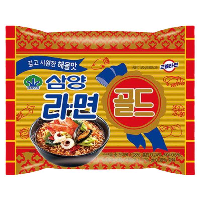 三养拉面辣味原味原装进口泡面