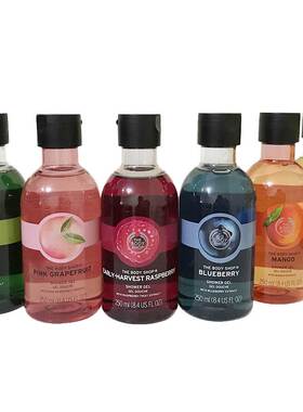 英国THE BODY SHOP辣木花芒果蜜柑橄榄沐浴露沐浴乳液250ml沐浴胶