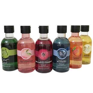 英国THE BODY SHOP辣木花芒果蜜柑橄榄沐浴露沐浴乳液250ml沐浴胶
