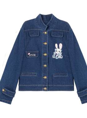KEIKO高级感中古立领牛仔外套