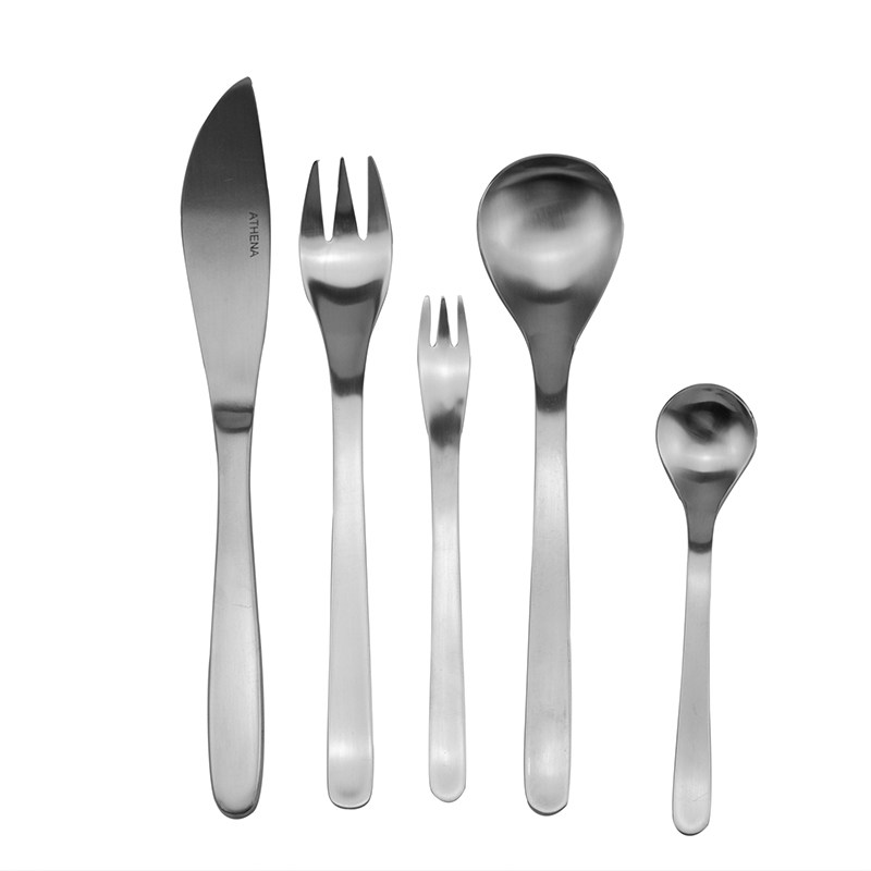 餐具日式牛排4件套雾面甜品叉