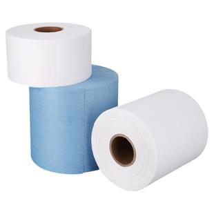 无尘纸工业擦拭纸防静电擦拭纸除尘无纺布白蓝色实验室吸油水大卷