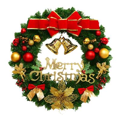 圣诞装饰花环门橱窗场景挂件