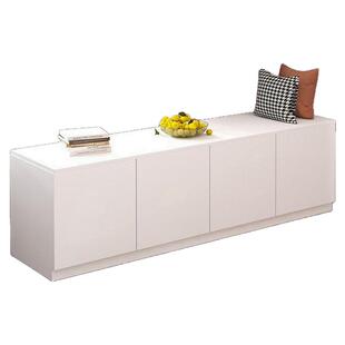 实木飘窗柜定制自由组合柜子阳台柜落地柜储物柜可坐地柜矮收纳柜