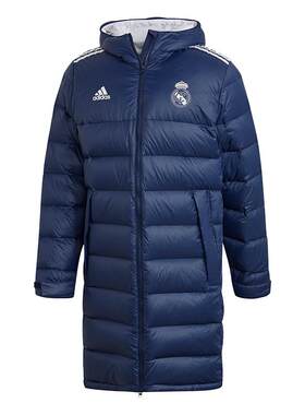 Adidas/阿迪达斯正品当季新款男子皇马足球长款羽绒服 FQ3317