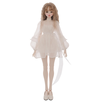 4分BJD女娃甜美白薇关节人偶