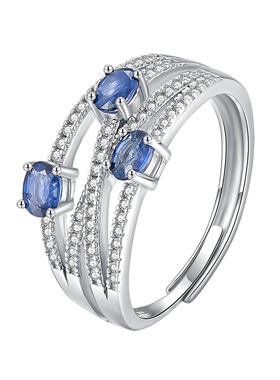 女银镶宝石经典高级开口设计