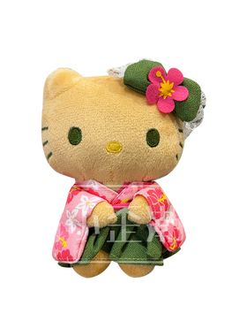 三丽鸥黑皮抹茶和服kitty包挂件