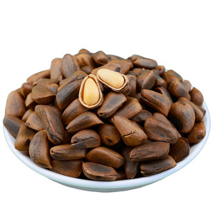 东北特产黑龙江伊春大颗粒开口松子散装手剥生坚果500g1斤装包邮