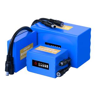 帕德12v锂电池聚合物大容量24伏可充电防蜂服led灯移动电源蓄电瓶