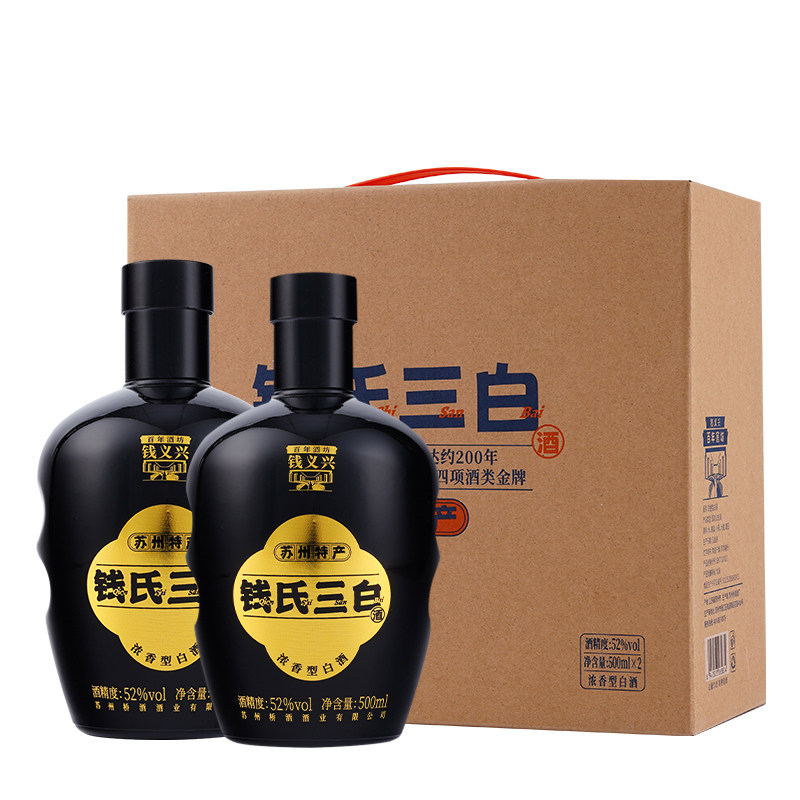 苏州桥500ml钱氏三白52度