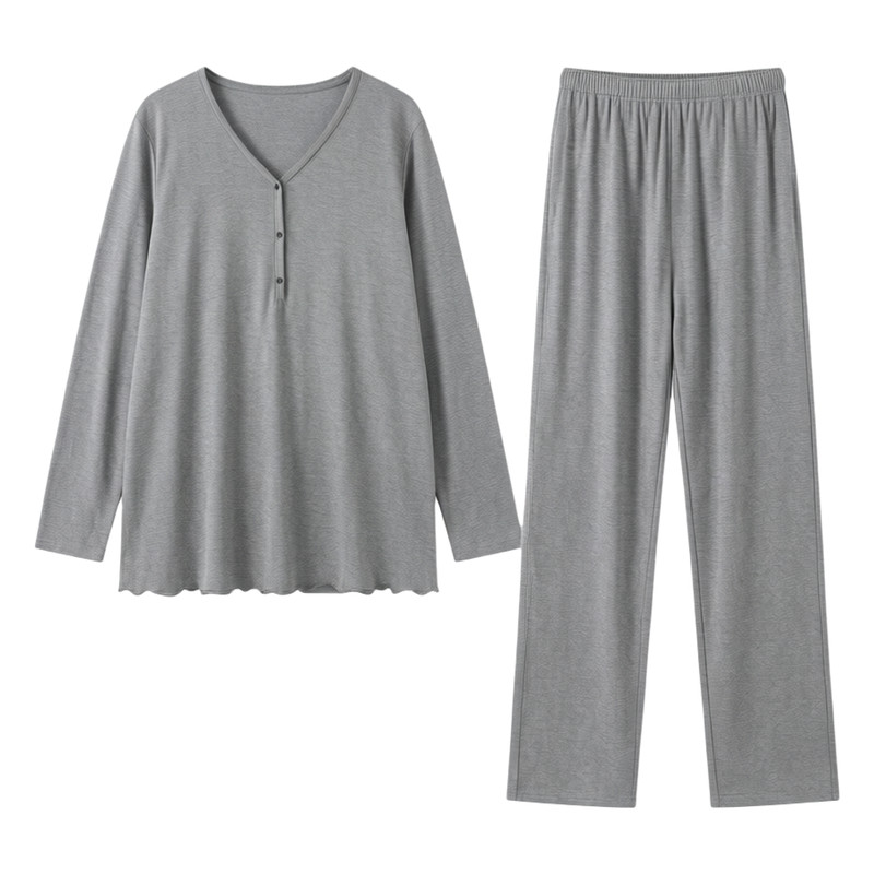 夏季纯棉不勒肚哺乳月子服套装