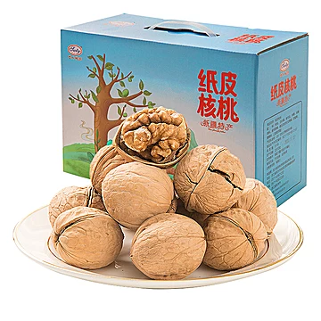 新疆185纸皮核桃礼盒3斤装