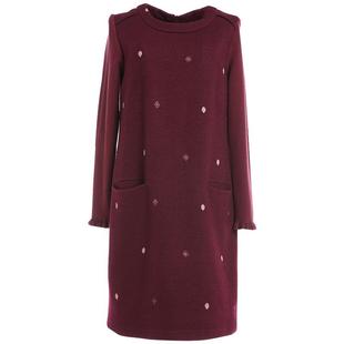 乔万尼连衣裙女商场秋冬季新款女装宽松大码打底裙小个子中长款厚