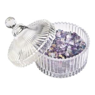 水晶消磁东海碎石原石手链串珠净化水晶碗消磁碗容器白水晶消磁石