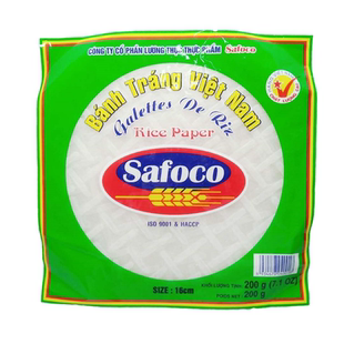 越南进口safoco春卷皮薄卷饼皮家用米纸米皮透明水晶春饼卷饼特产