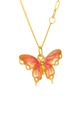 古法烧蓝纯银吊坠时尚百搭轻奢