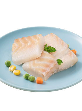 大西洋真鳕鱼深海鱼块鱼排鱼片宝宝辅食新鲜冷冻260g颈背送婴儿谱